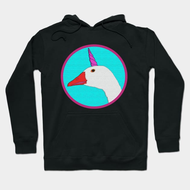 goose unicorn Hoodie by DmitrySha